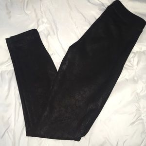 Express black embellished leggings