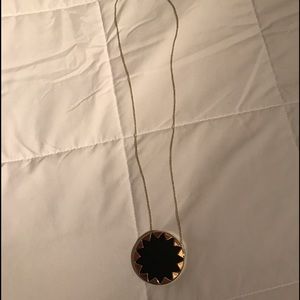 Black Large Sunburst House of Harlow Necklace