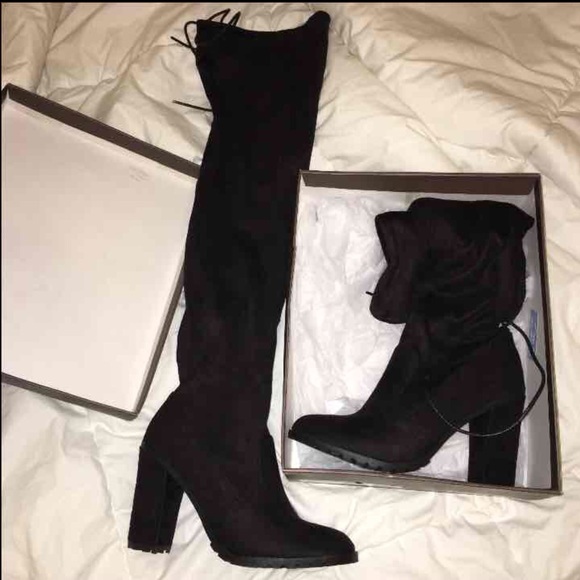 Suede Thigh high boots