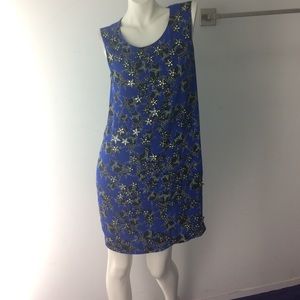 Diane Von Furestenberg blue star runway dress