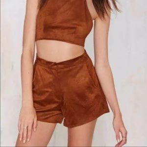 Nasty Gal Suede Shorts