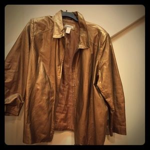 Leather Coat - plus-size luxury