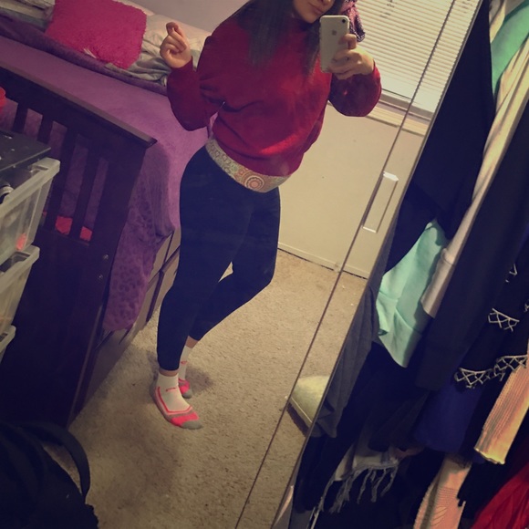 Long sleeve red winter shirt