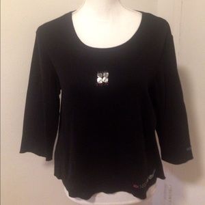 Cotton 3/4 sleeve top