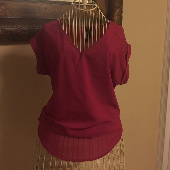 Burgundy Blouse