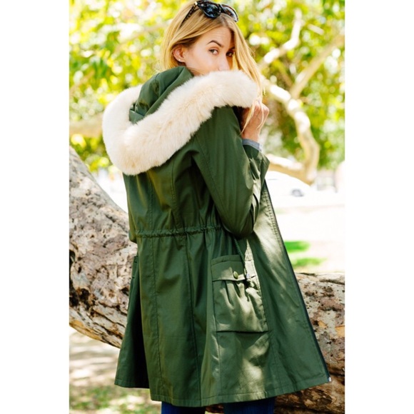Hannah Beury Jackets & Blazers - LAST ONE!! Faux Fur Hooded Jacket