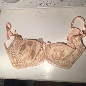 34G Mimi Holliday peach bra lingerie with lace