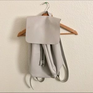 Zara Gray Flap Backpack