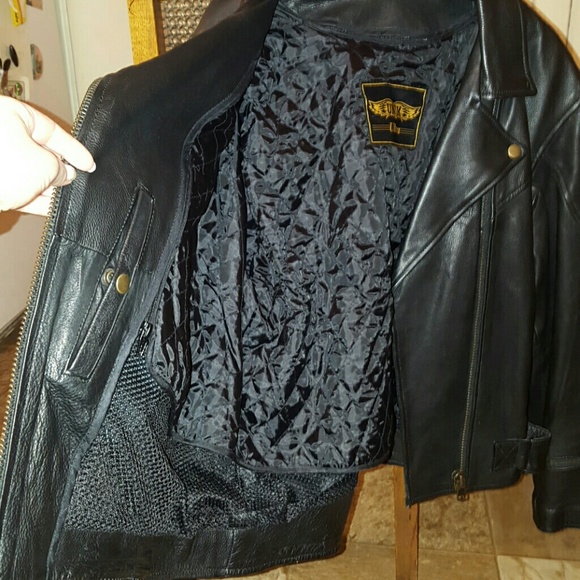 LEATHER Motorcycle Jacket - Picture 3 of 4