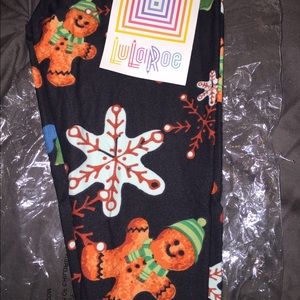 Rare kids s/m holiday gingerbread leggings