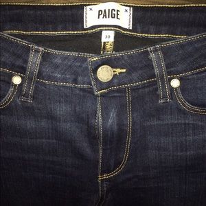 Paige jeans size 30 vertigo ankle