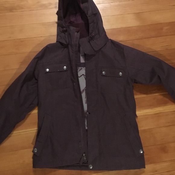 Planet earth purple snow jacket