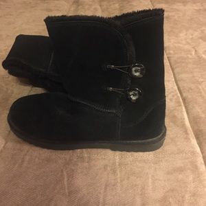 Black ankle boots