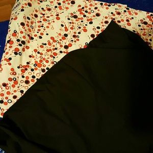 Black and red scrubs