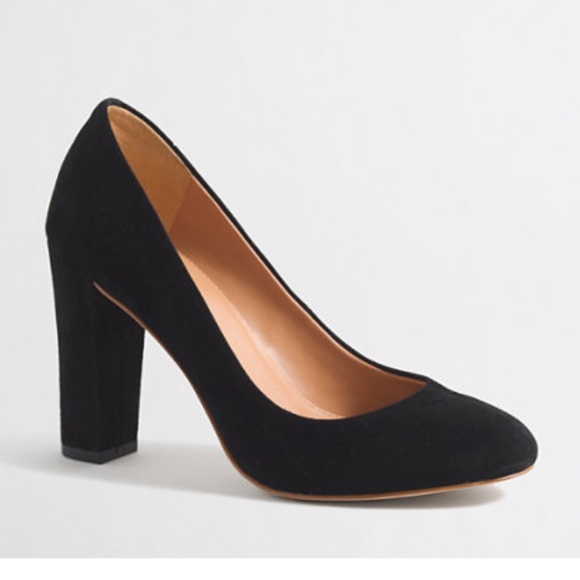 J. Crew Black Suede Pumps