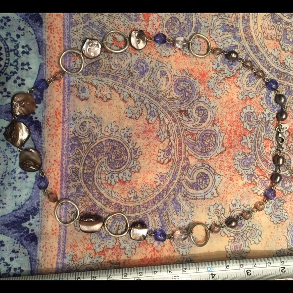 Abalone and crystal Brad Lia Sophia necklace