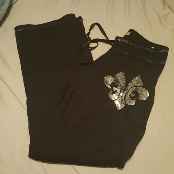 Vanity rhinestone sweat pants