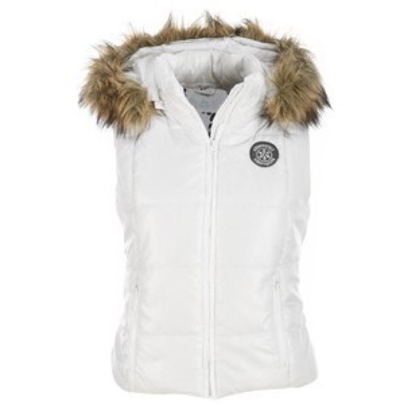 Aeropostale Tops - Aeropostale White Puffer Vest