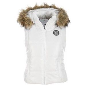 Aeropostale White Puffer Vest
