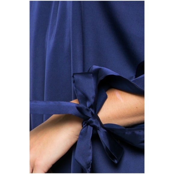 LAST Off Shoulder Satin Dress - Picture 3 of 3