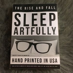 Hand printed cotton standard pillow cases