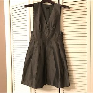 metallic jumper dress