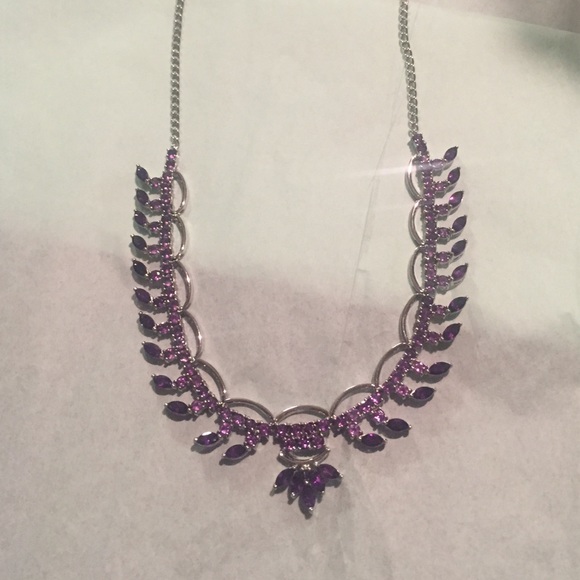 Sterling silver and amethyst necklace (February)