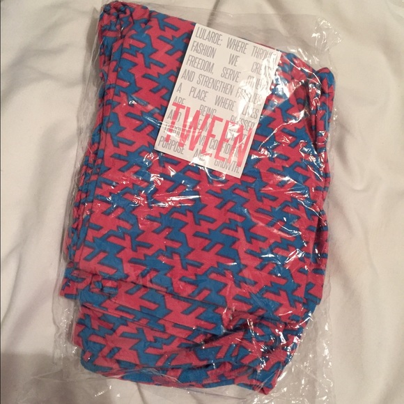 Tween lularoe patterned leggings