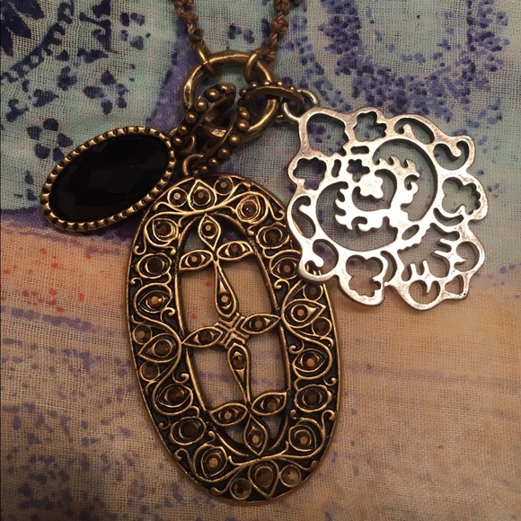 Unique Lucky Brand necklace with charms