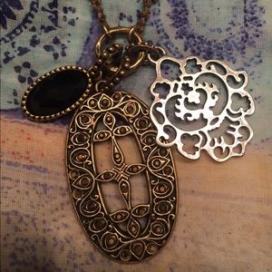 Unique Lucky Brand necklace with charms