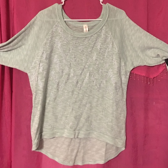 no boundaries chevron sparkle sweater
