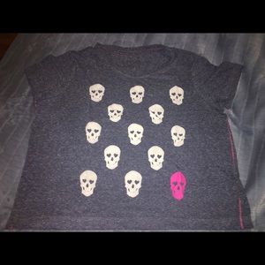 Aeropostale skull crop top