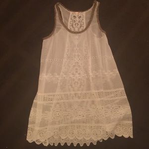 Free people lace tank/cover up