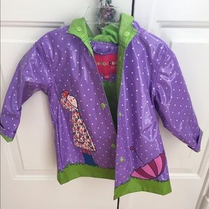 Toddler girl rain coat
