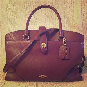 Coach Mercer Satchel in Grain Leather