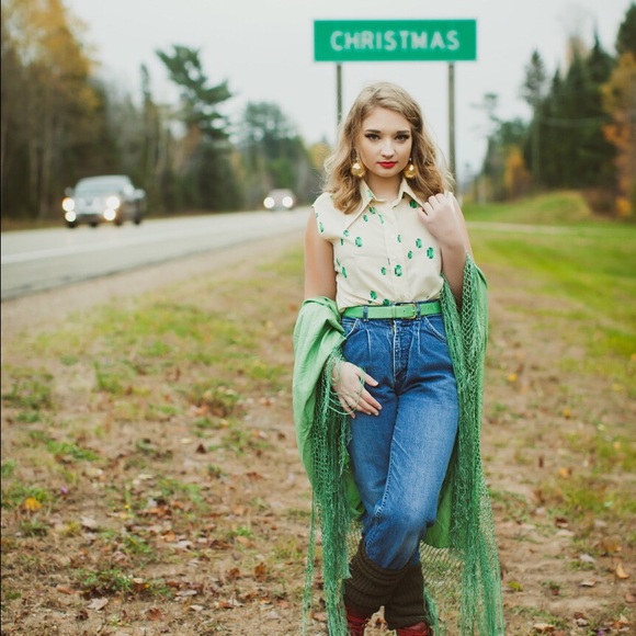 💎Emerald Top💎 Sleeveless Button Down green
