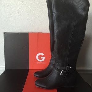 guess thigh high boots