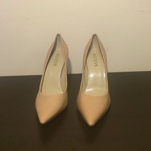 Tan stiletto heels