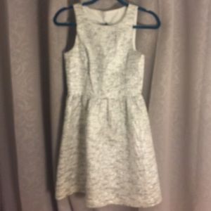 Metallic Silver A Line Party Dress