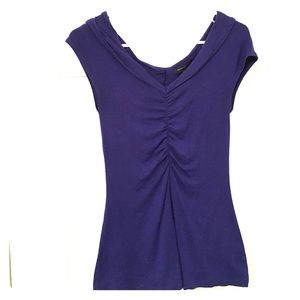 Purple cap sleeve top