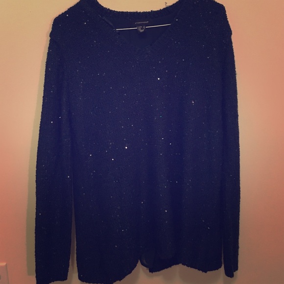 Emerald green glittery sweater