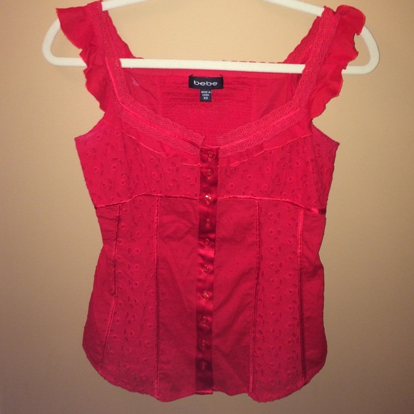 Bebe Red Top