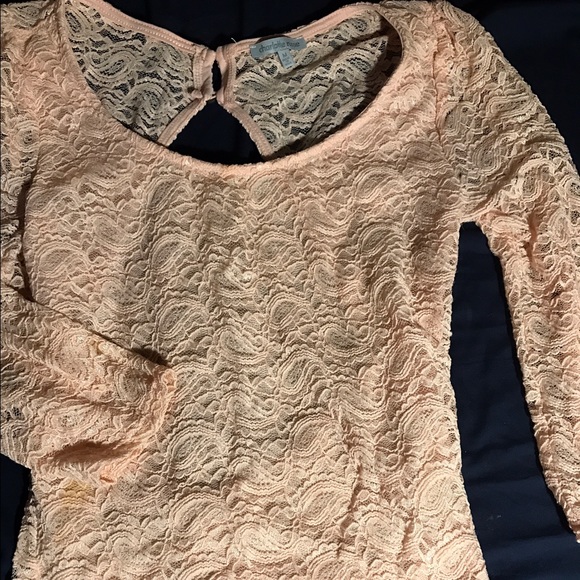 Sexy tight rose pink lace crop top