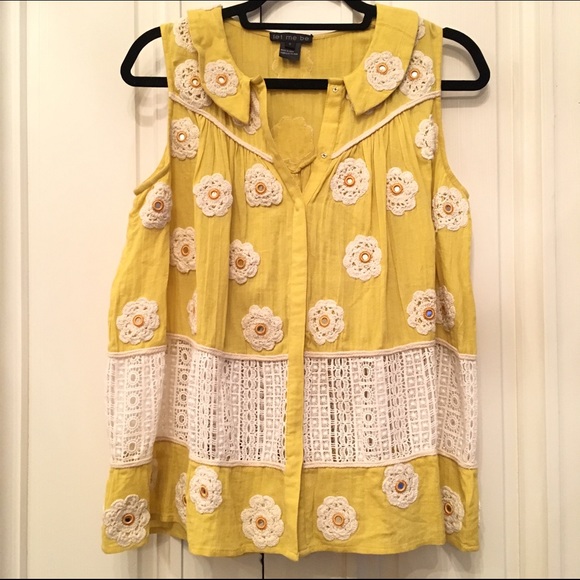 Anthropologie Embellished Top