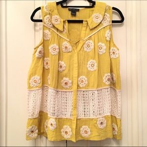 Anthropologie Embellished Top