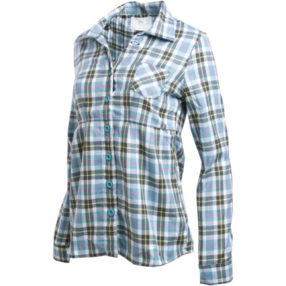 Oakley Tops - Oakley Gretchen Bleiler Plaid Button Down Shirt