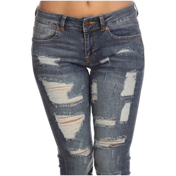 Destroyed Skinny Jeans - Picture 3 of 3