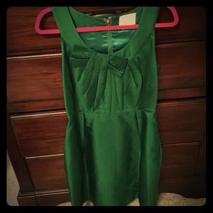 Kate Spade green silk bow dress 6