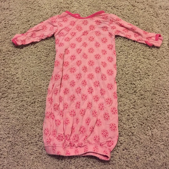 KickeePants pink gown - NB