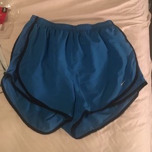 Blue and Black Nike Tempo Shorts